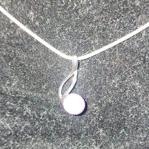 Simply Swirled Pearl Pendant